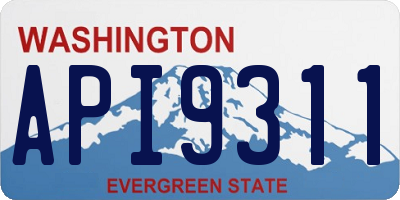 WA license plate API9311