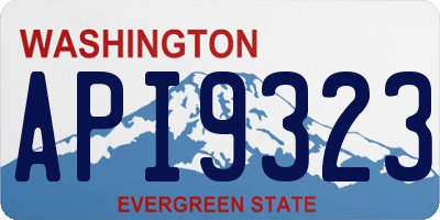 WA license plate API9323
