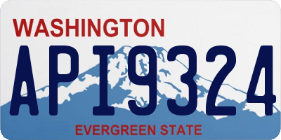 WA license plate API9324