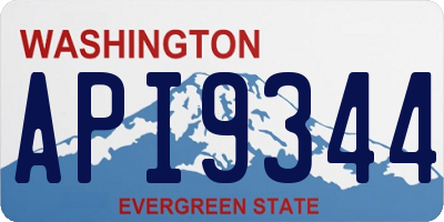 WA license plate API9344