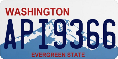 WA license plate API9366