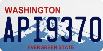 WA license plate API9370
