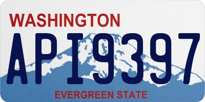 WA license plate API9397