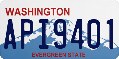 WA license plate API9401