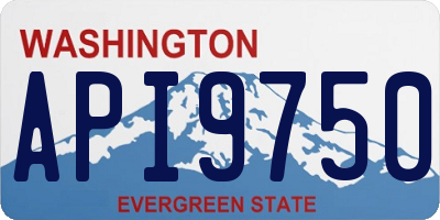 WA license plate API9750