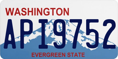 WA license plate API9752