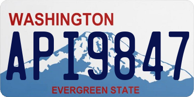 WA license plate API9847