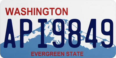 WA license plate API9849