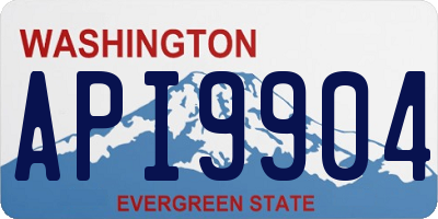 WA license plate API9904