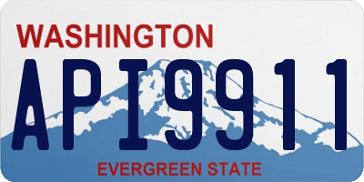 WA license plate API9911