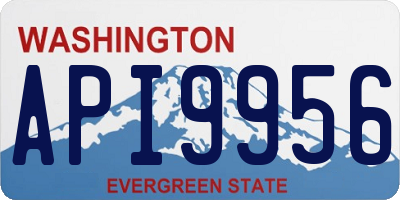 WA license plate API9956