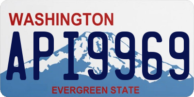 WA license plate API9969
