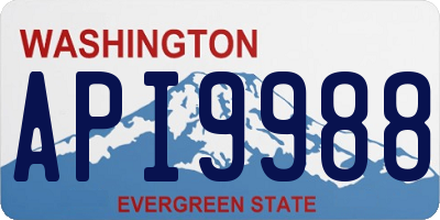 WA license plate API9988