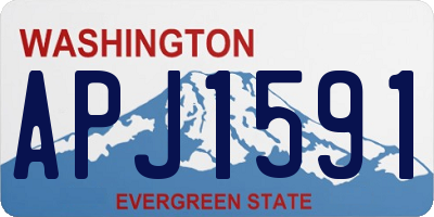 WA license plate APJ1591