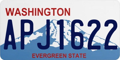 WA license plate APJ1622