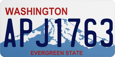 WA license plate APJ1763