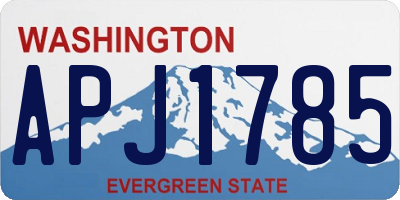 WA license plate APJ1785