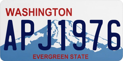 WA license plate APJ1976