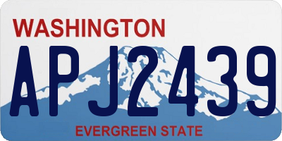 WA license plate APJ2439
