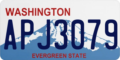 WA license plate APJ3079