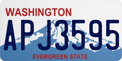 WA license plate APJ3595
