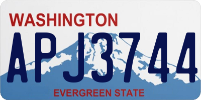 WA license plate APJ3744
