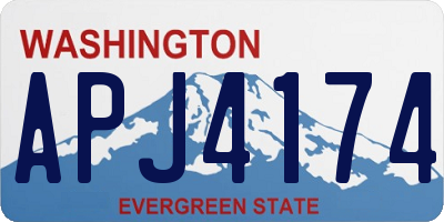 WA license plate APJ4174