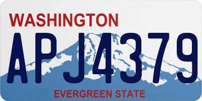 WA license plate APJ4379