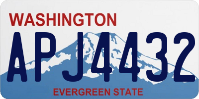 WA license plate APJ4432