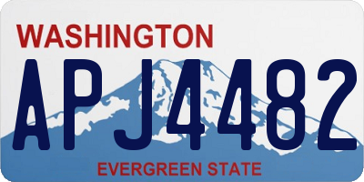 WA license plate APJ4482