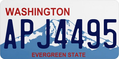 WA license plate APJ4495