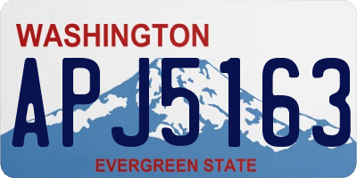 WA license plate APJ5163