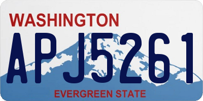 WA license plate APJ5261