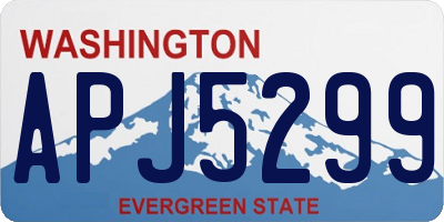 WA license plate APJ5299