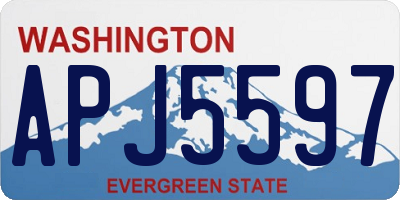 WA license plate APJ5597