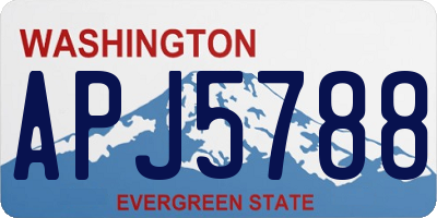 WA license plate APJ5788