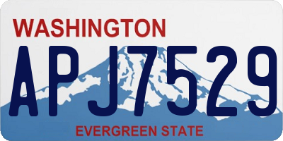 WA license plate APJ7529