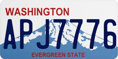 WA license plate APJ7776