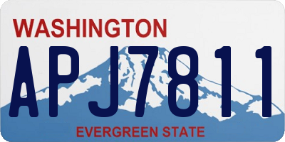 WA license plate APJ7811