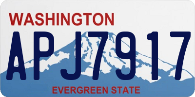 WA license plate APJ7917