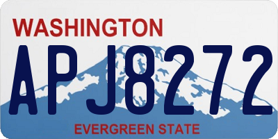 WA license plate APJ8272
