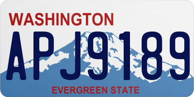 WA license plate APJ9189