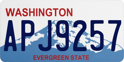 WA license plate APJ9257