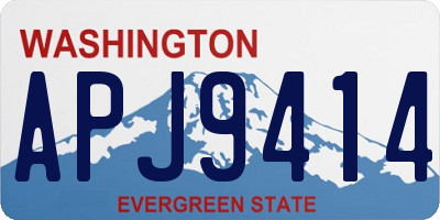 WA license plate APJ9414