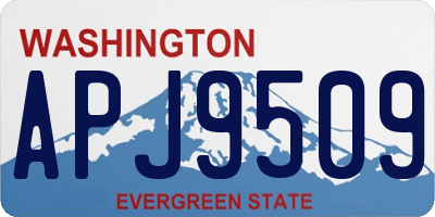 WA license plate APJ9509