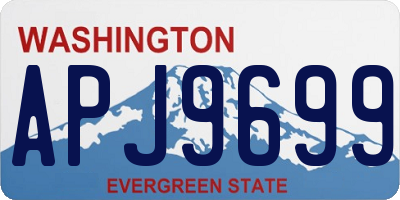 WA license plate APJ9699
