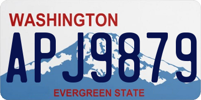 WA license plate APJ9879