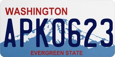 WA license plate APK0623
