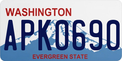 WA license plate APK0690