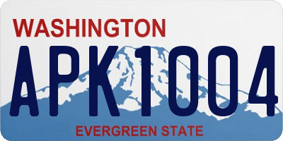 WA license plate APK1004
